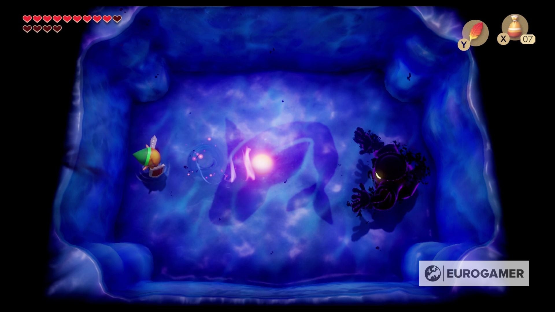 Zelda Link's Awakening Wind Fish's Egg maze solution, final boss